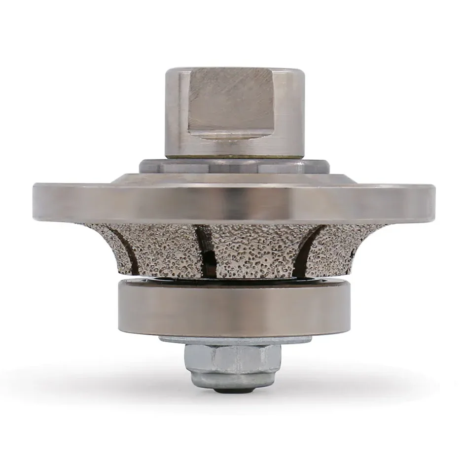 Z LION Vacuum Brazed half bull nose edge profiling wheel diamond edge grinding wheel