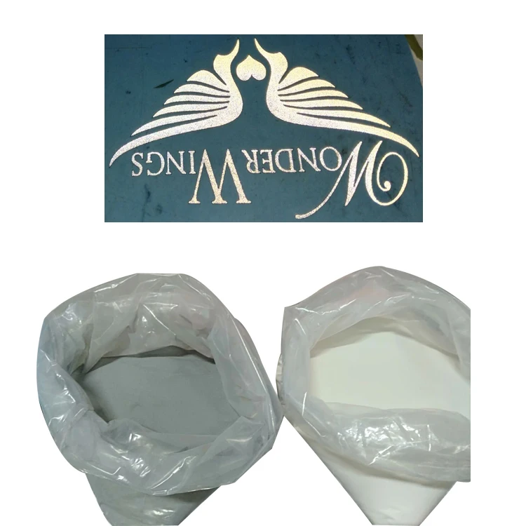 Hi viz серебристо-серые/белые микростеклянные бусины светоотражающий серый порошок пигмент для светоотражающей пленки с логотипом