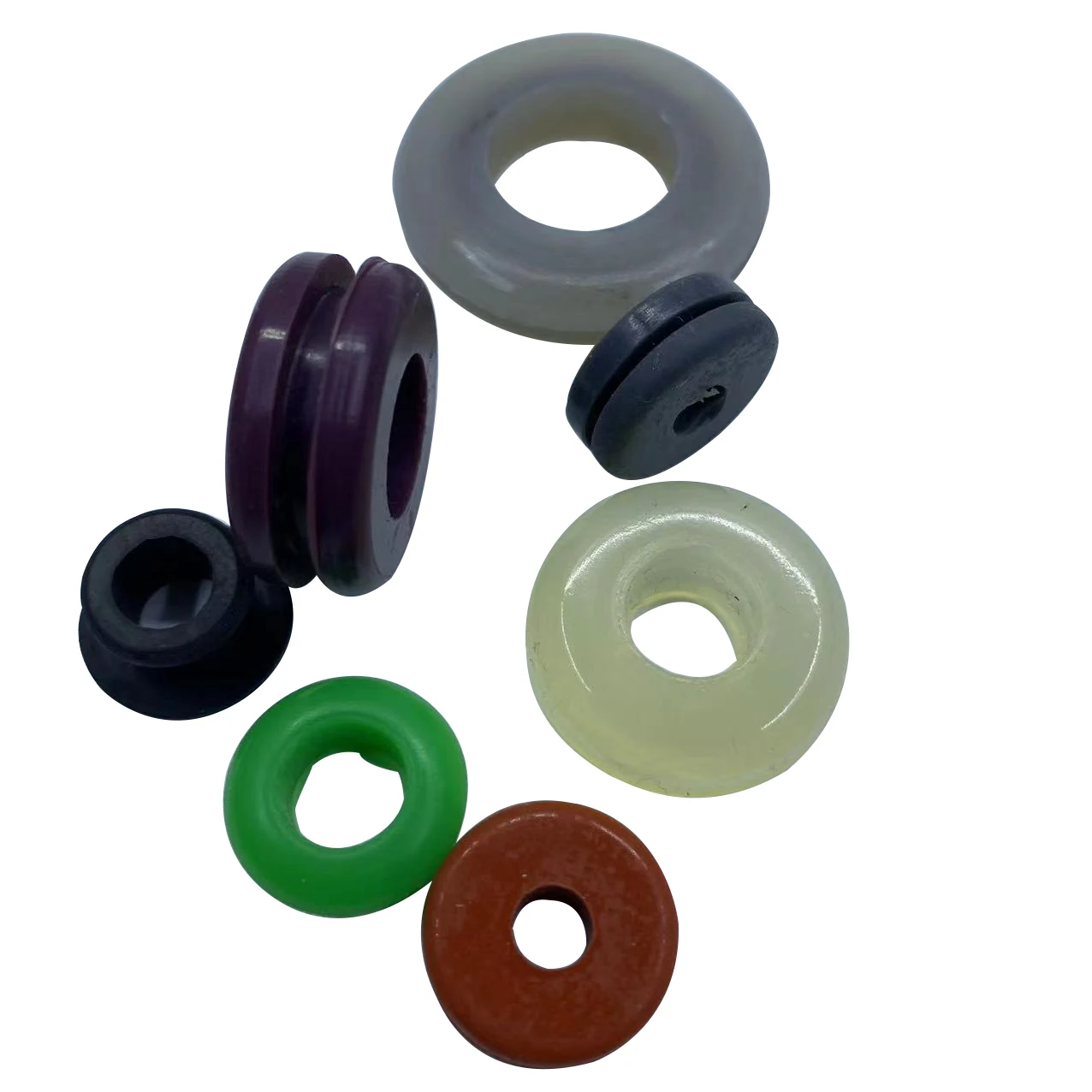 Factory Wholesale custom logo size black rose gold  10mm rubber silicone durable grommets for desk