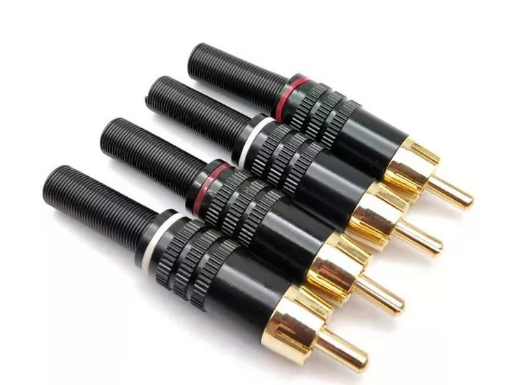  Разъем RCA с трубой позолоченный AV-разъем для