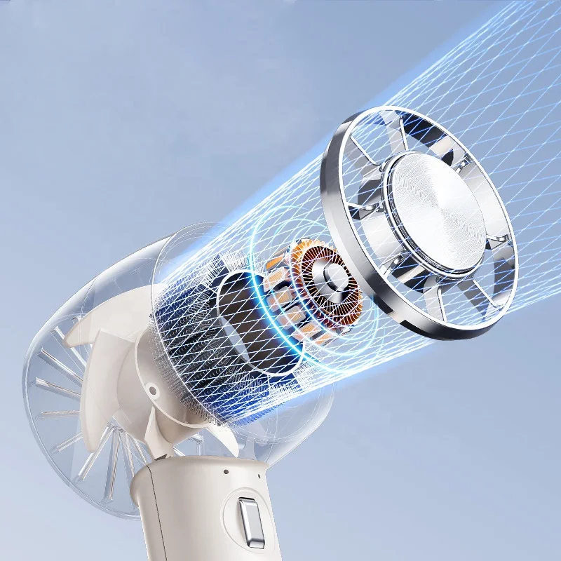 New Cold Compress Small Fan Turbo Charging Outdoor Ice Cooling Usb Rechargeable Mini Portable Handheld Fan