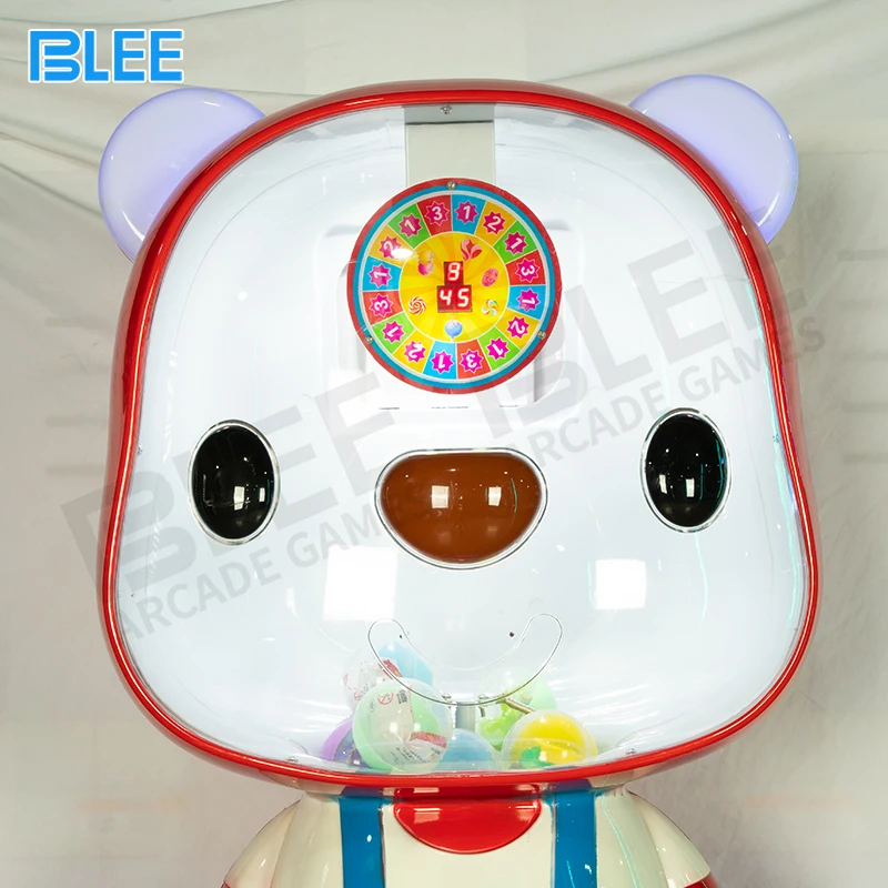 Popular Cute Bear Toy Capsule Machine Kids Coin Operated Game Machine Candy Business Gashapon Vending Machine
