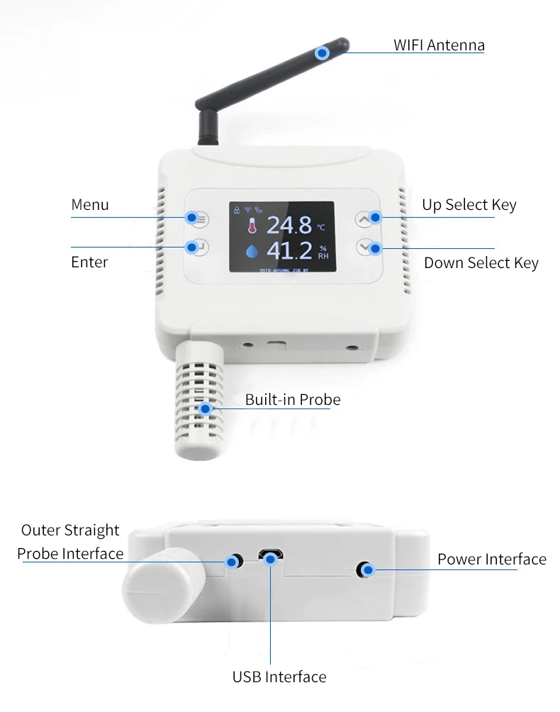  WIFI Modbus датчик температуры и влажности воздуха