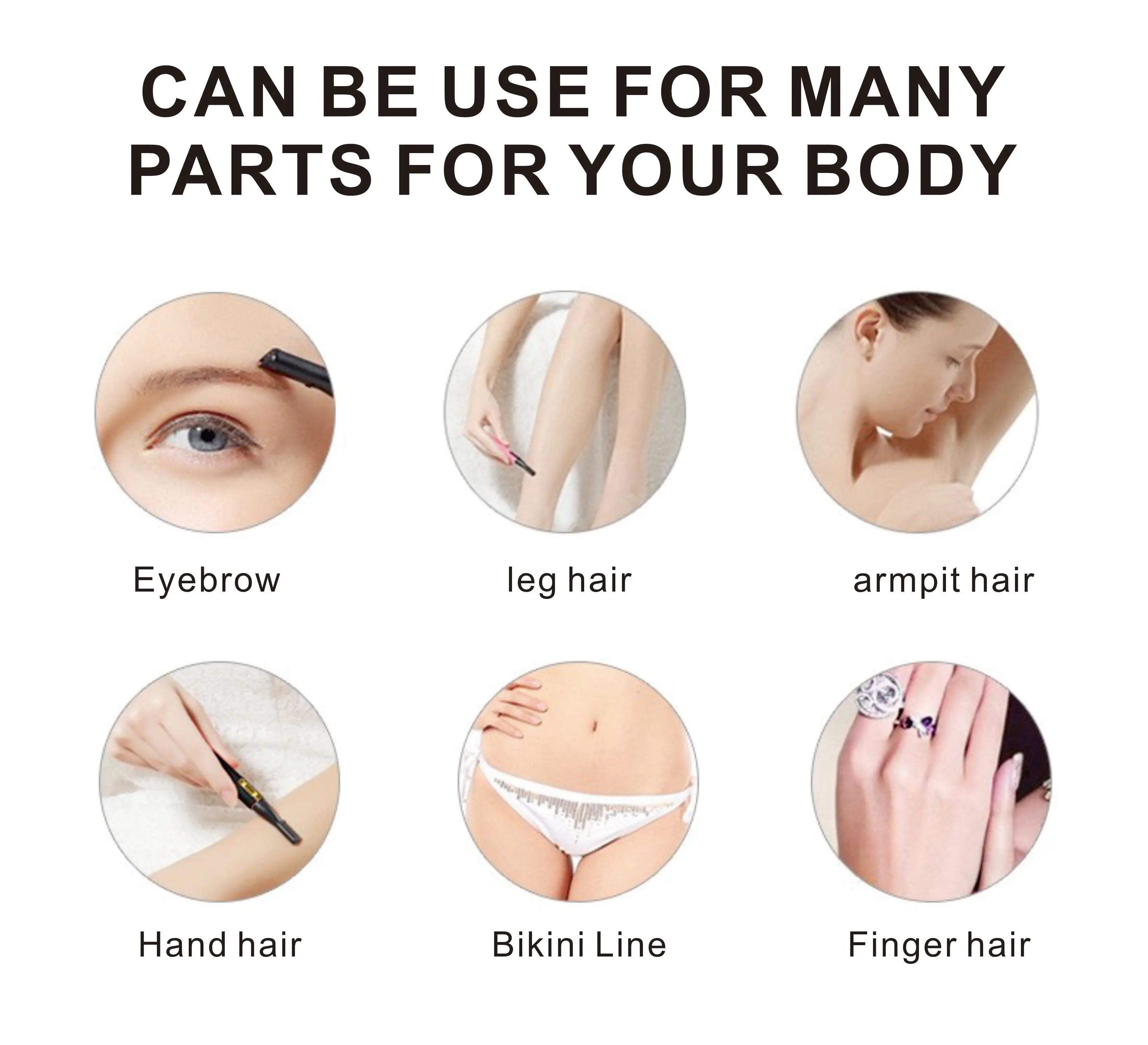 2021 Best Selling Mini Rechargeable Painless Razor Electric Eye Brows Eyebrow Trimmer