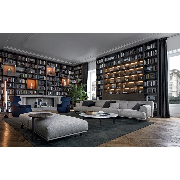 Italian modern living room leisure l shaped corner modular couches luxury hotel modular sectional velvet sofa