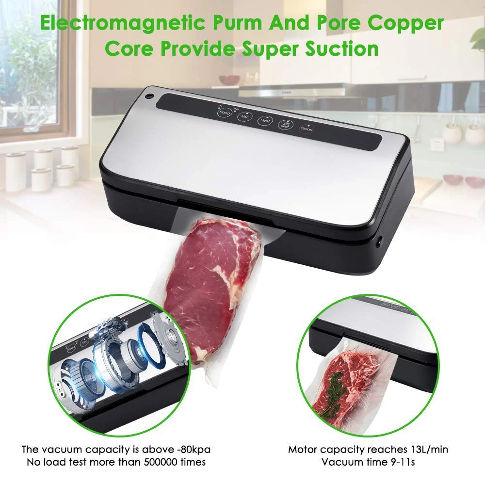 Vacuum packer for industry fish vacuum food seal 600 mm chamber vacuum sealer 4