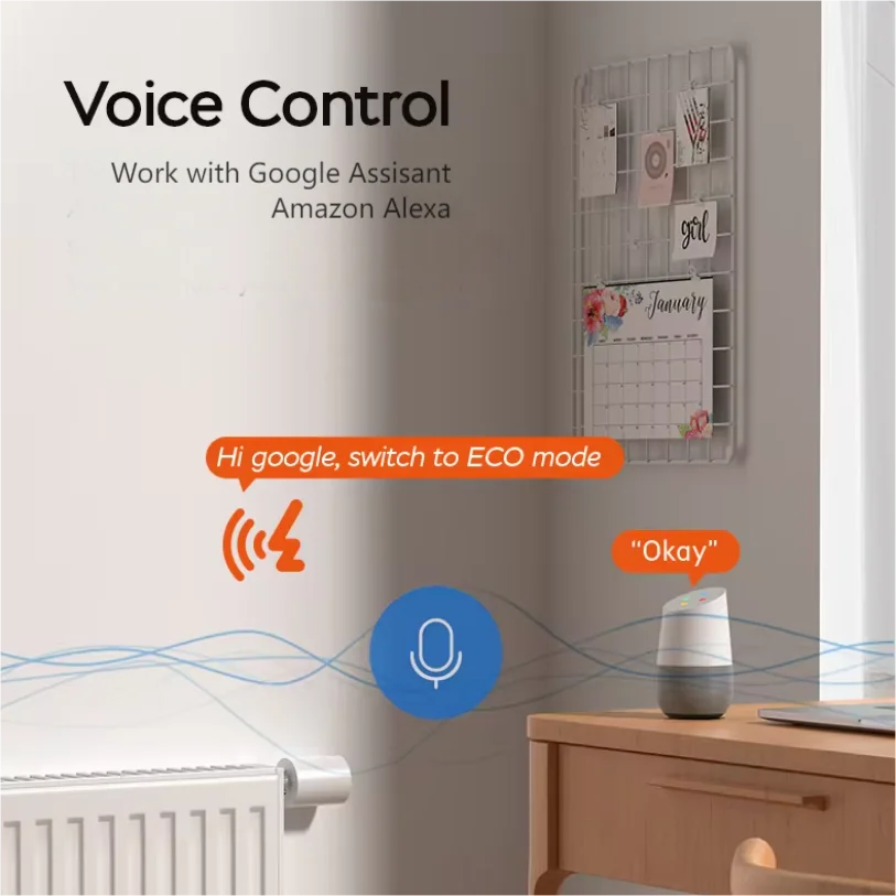 eWelink Smart Home WiFi APP Remote Control Floor Heating TRV Zigbee Compatible with Google Home Application
