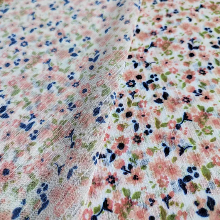 100 POLYESTER FABRIC CRINKLE CHIFFON YORYU FABRIC WHOLESALE FOR GARMENTS