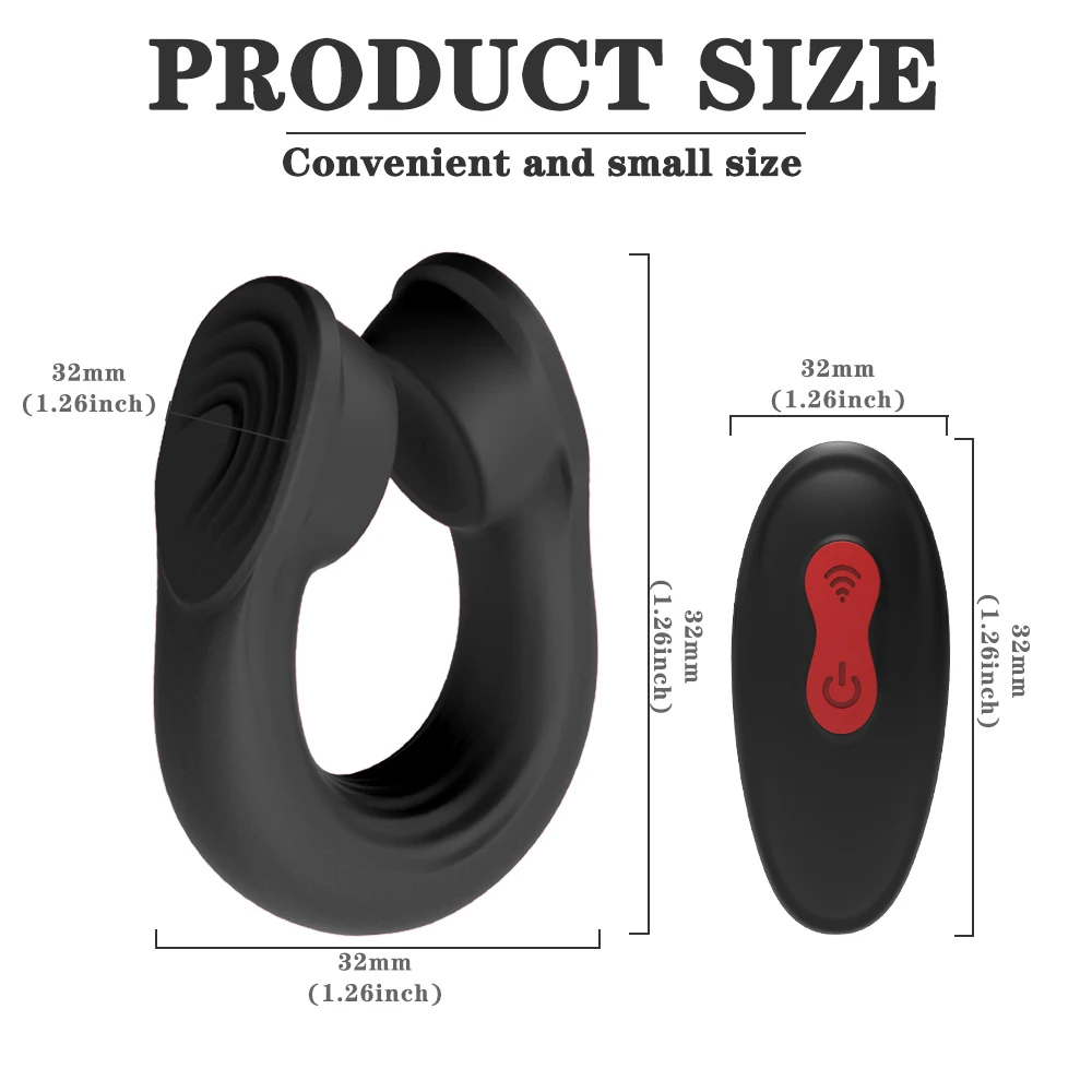 Aimitoy Mens Vibrating Ejaculation Masturbation Soft Toys Wireless Remote Control Cock Ring Massager Male Penis Vibrator For Men
