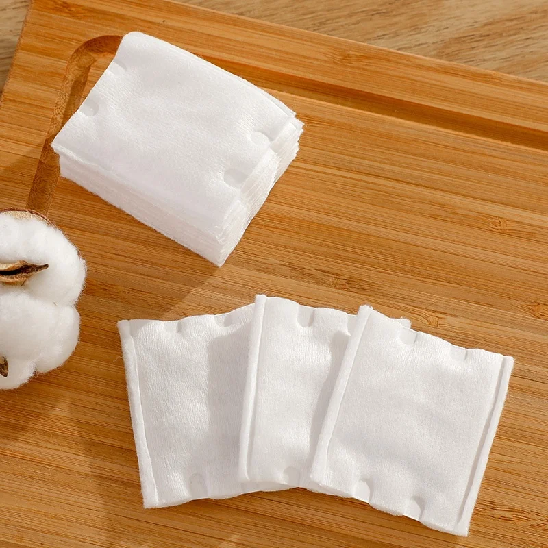 Double Sided Cosmetic Cotton Pads Organic Cotton Disposable Makeup Remover Pads