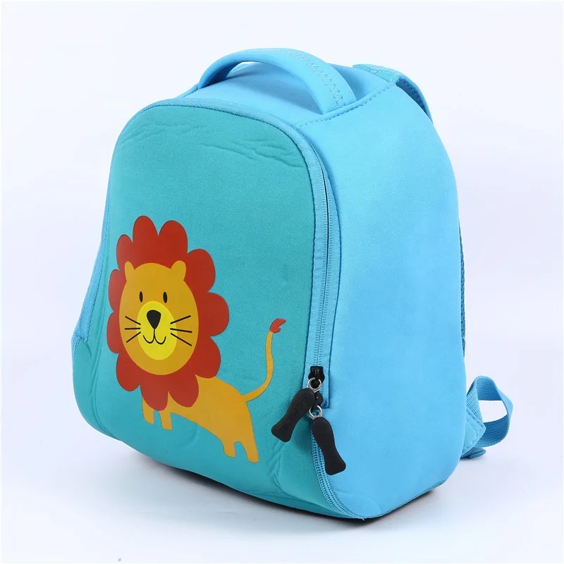 Custom cute design waterproof neoprene kids school bag cartoon backpack