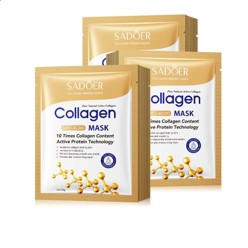 Cheap Lifting Brightening Hydrating Moisturizing Nourishing Facial Mask Anti-aging Pure Natural Active Collagen Sheet Face Mask