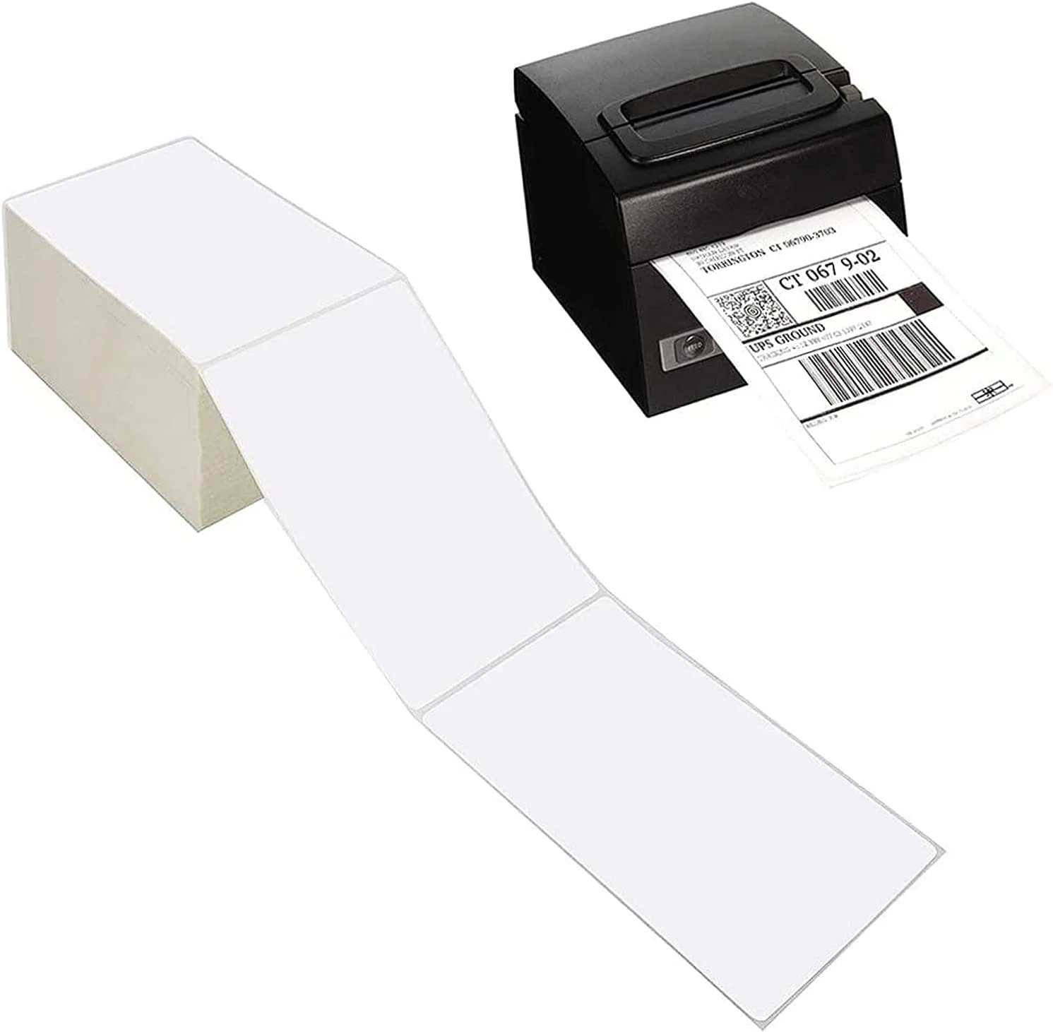 Premium quality shipping paper good price 4'x 6' 500 lables/roll blank stickers direct thermal label