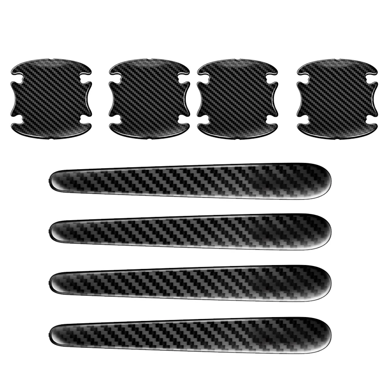 8pcs Car Door Sticker Scratches Resistant Cover Auto Handle Protection Film Exterior Accessory Car Decor Car Stickers