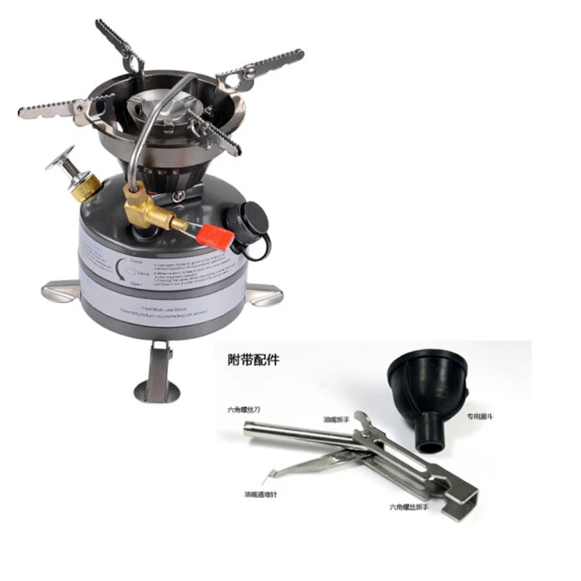 Портативная горелка для кемпинга и пикника, мульти-жидкое топливо, бензиновая керосиновая горелка для кемпинга