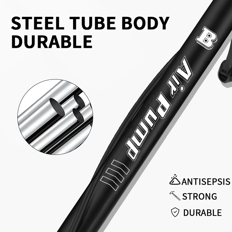 Factory direct supply 160 Psi Hot Sell Aluminum Alloy Bicycle Hand Pump With Pressure Gauge Cycle Floor Pump For Bike Tires