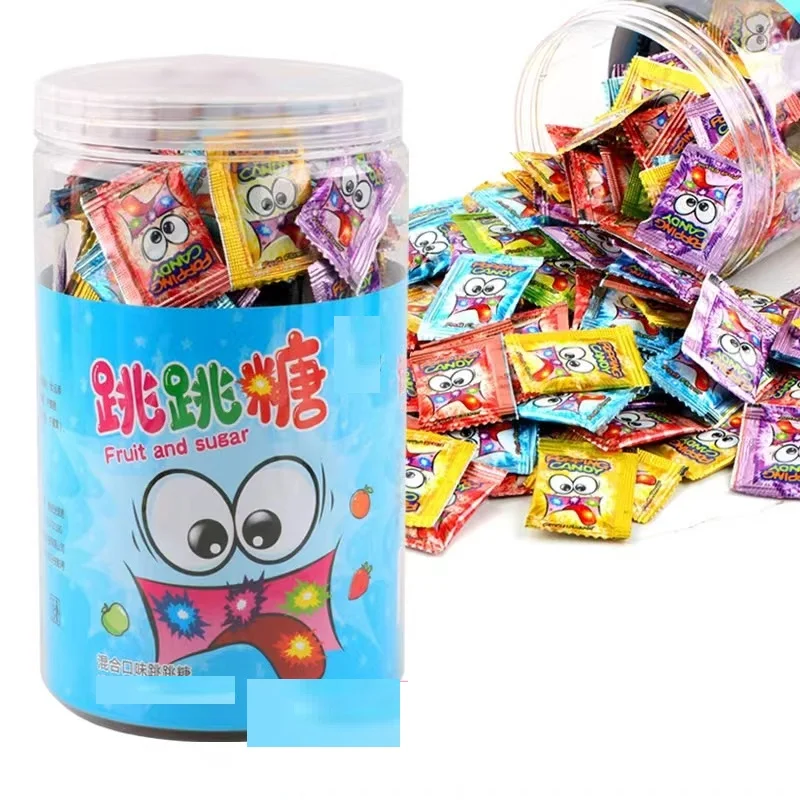 300pc 1g popping candy in tube 300g/tube mix 5 flavors colors sweet fruity party candy new year gift 3600pc/ctn