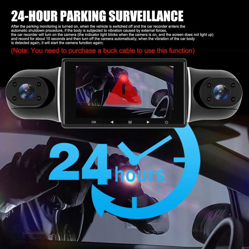 New 3inch 4 Camera Full HD 1080p+1080p+1080p+1080P Car Dvr IR Dual Lens Dash Cam  Wifi 4 channels Parking Guard Car Black Box