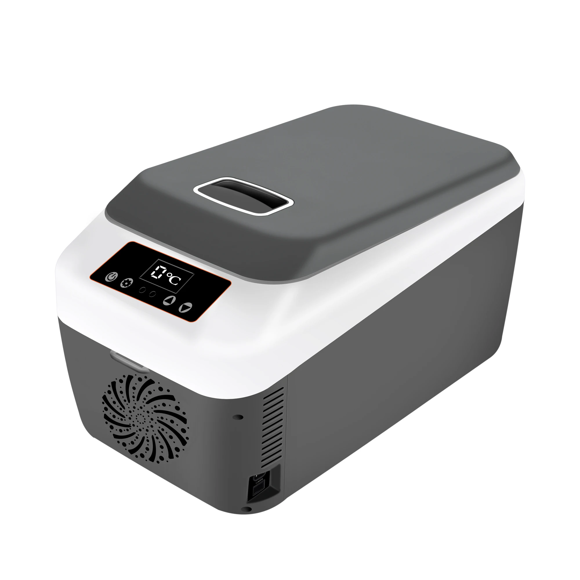 12L Flip Top Car Refrigerator with Digital Display Horizontal DC 12V Cooler Box