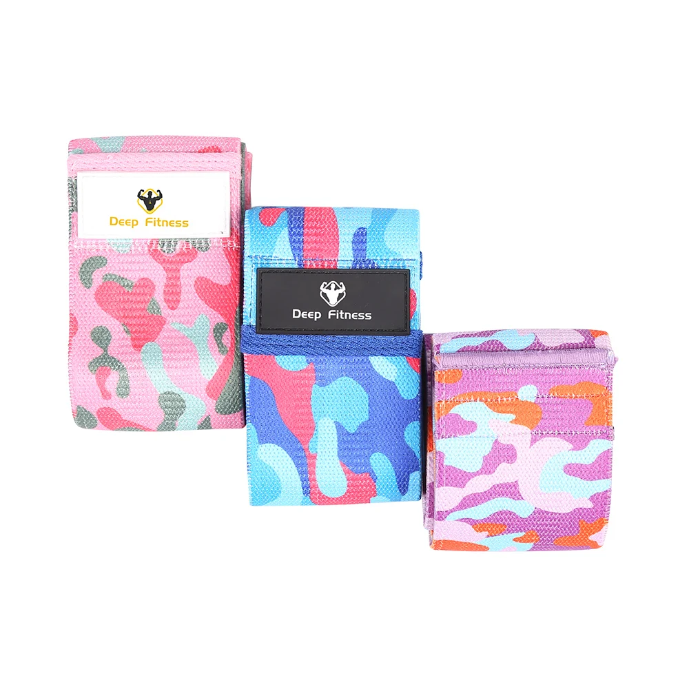 Deep Fitness Leg And Butt Yoga Accessories Loop Resistance Band Set with Customized Logo 5 Different Resistance Levels