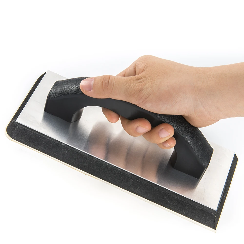 Bricklayer construction tool  for tile plaster foam trowel rubber grout float