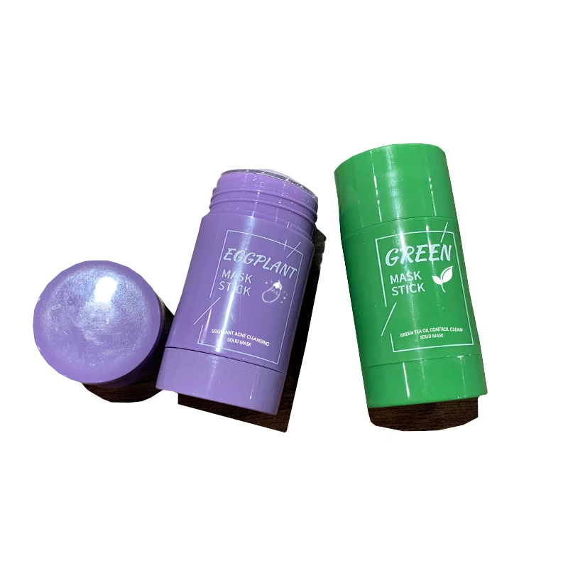 Оптовая продажа, чистящая маска из органического зеленого чая против акне, черных точек, очищающая грязевая маска для зеленого чая