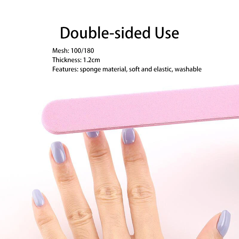 Пользовательский Цвет пилочка для ногтей 100/180 EVA Шлифовальная Пилка Для ногтей шлифовальный шнек блоки Маникюр Педикюр Инструменты для проведения дезинфекции в маникюрном салоне