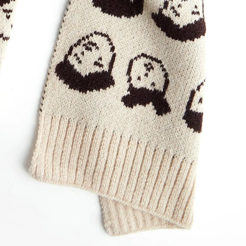 Custom Scarf Mens jacquard Printing Logo Cotton Polyester Luxury Cashmere Knit Wool Scarfs For Women