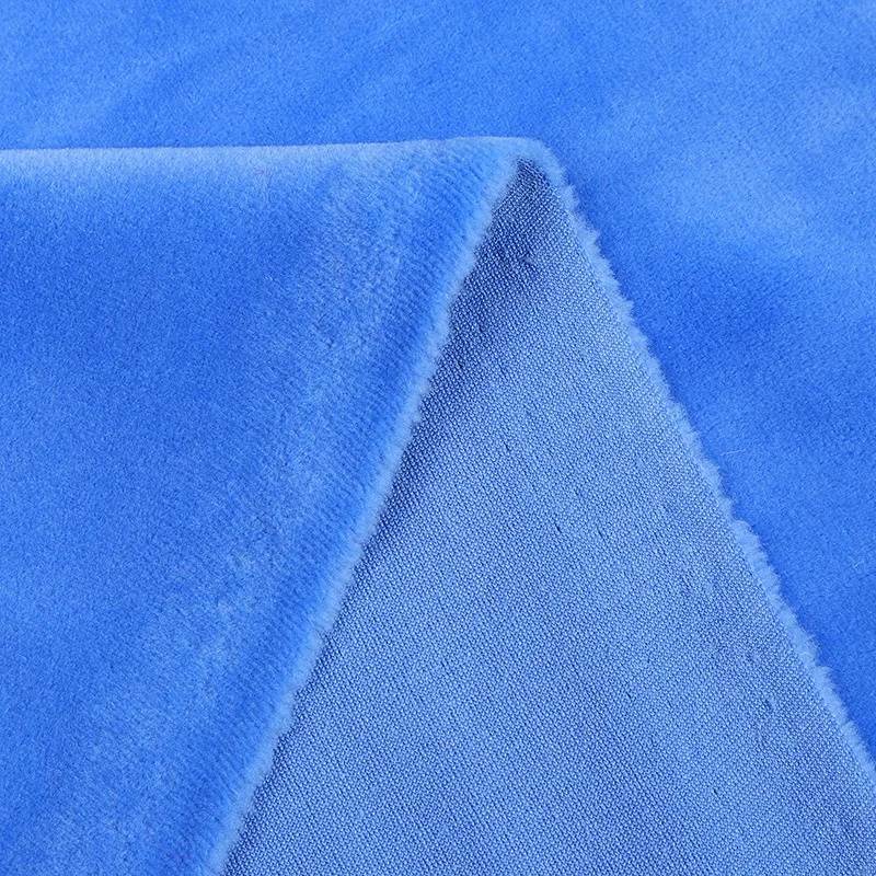 Free Sample Velvet Pajama Fabric Super Soft Spandex Velboa fabric