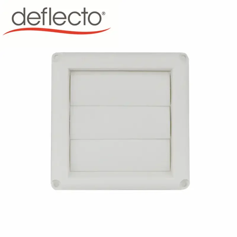 Premium Exterior Wall HVAC Plastic Cover Vent Louvered Grilles Vents UV White Air Dryer Pipe Ventilation Not Fixed Grilles