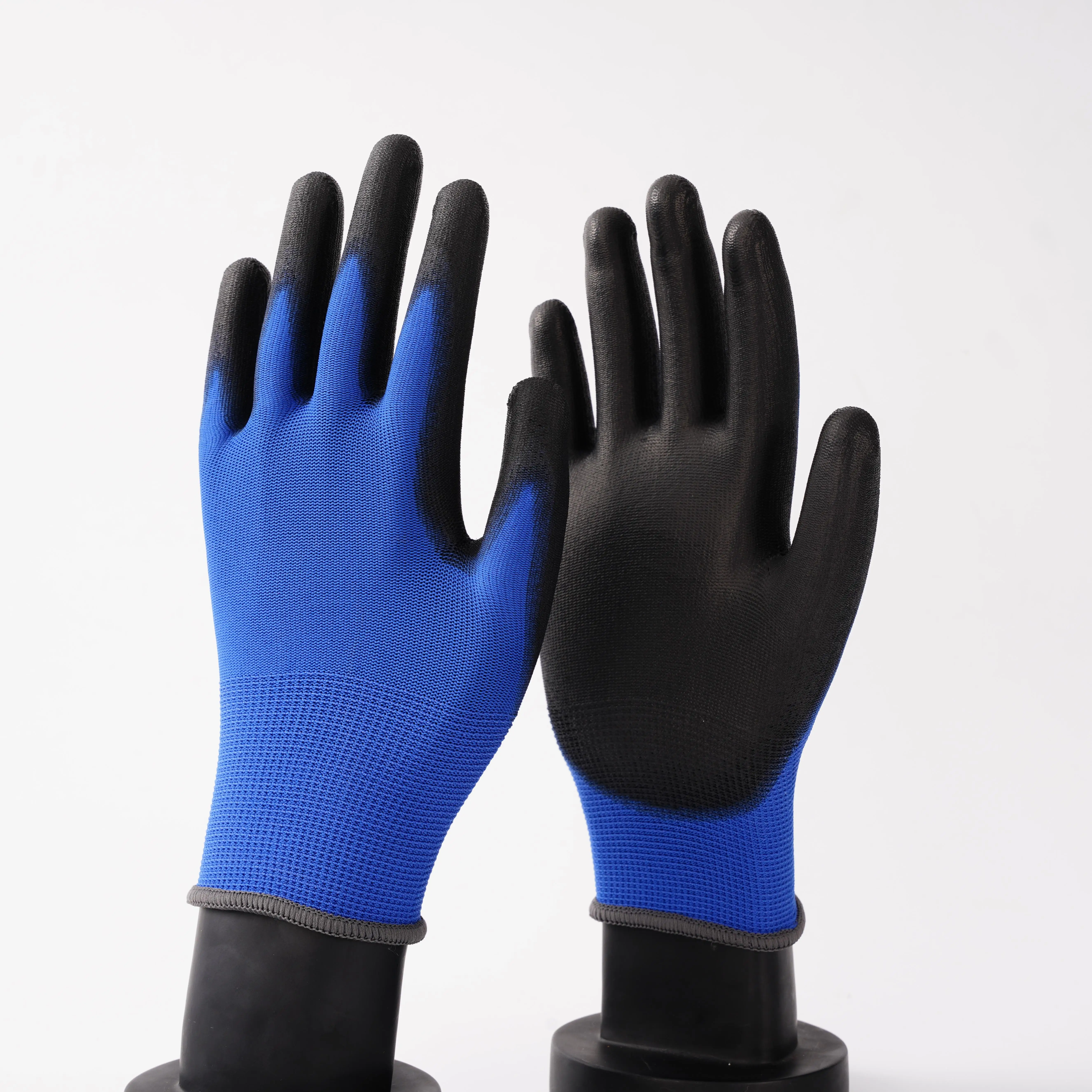 Hot Selling Nylon Esd Dipping Machine Goalkeeper Gloves Professional Pu Working Glove