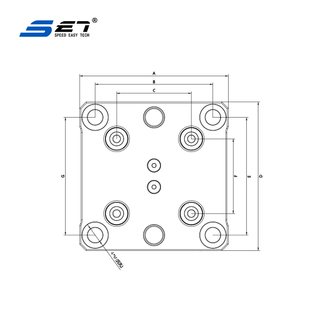 S4GWB-52A Machine Position System Hand Quick Change Device 52mm Manual Four-unit Locator