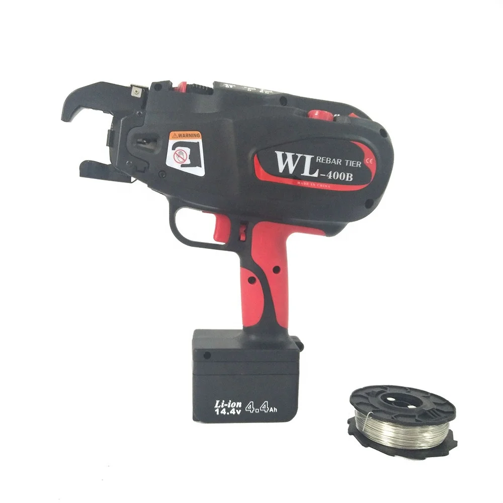 Electric New Rebar Tying Machine MAX RB398 RB397 Kit Tool On Construction Site