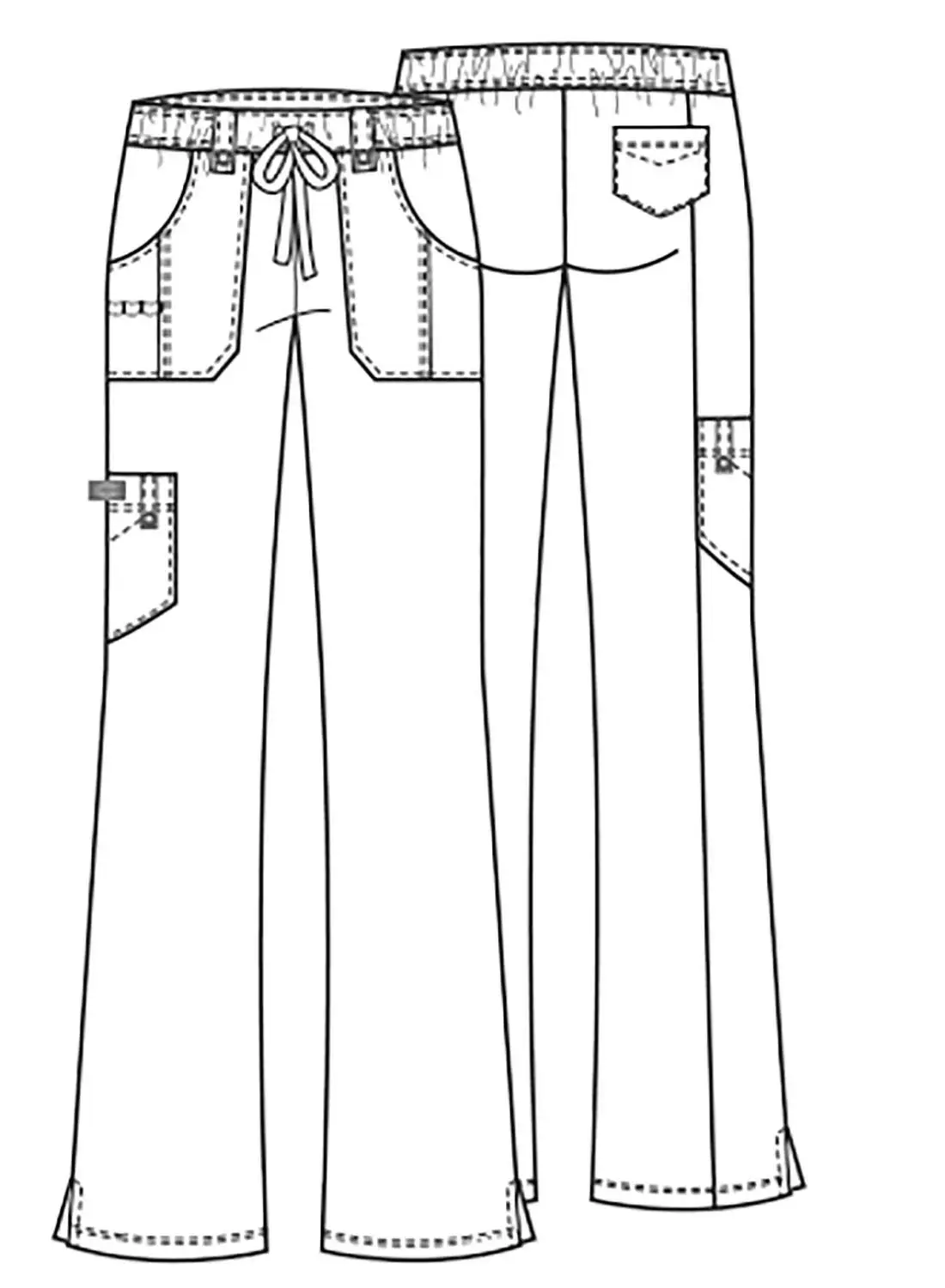 Wholesale  Nursing Scrubs Xtreme StretchComfort Women Scrubs Set  V-Neck Top & Mid Rise Drawstring Cargo Pants  Medical Uniforms