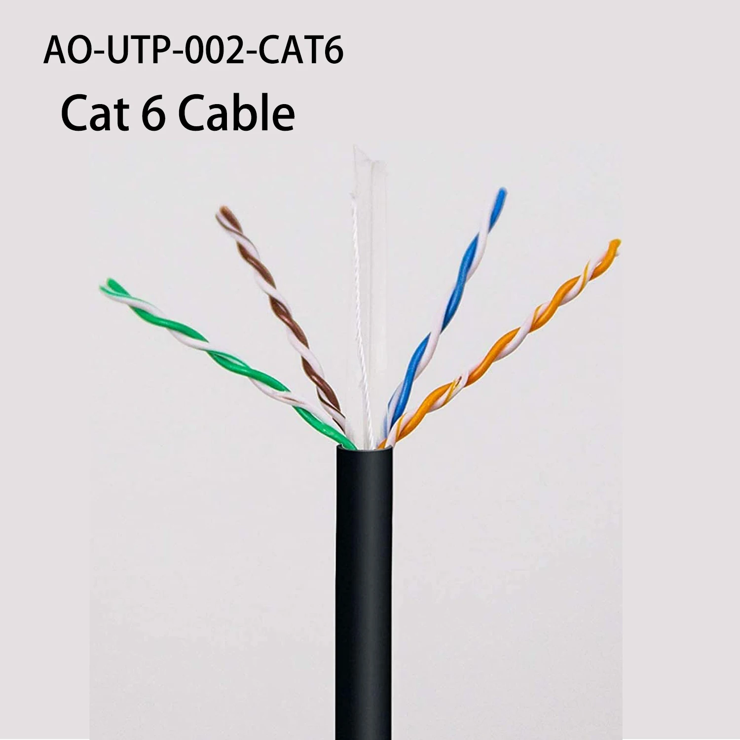 Cat6 Riser (CMR) 4 Pair Solid Bare Copper 550MHz PoE++ (4PPoE) ETL Listed Unshielded Twisted Pair (UTP) Bulk Ethernet Cable