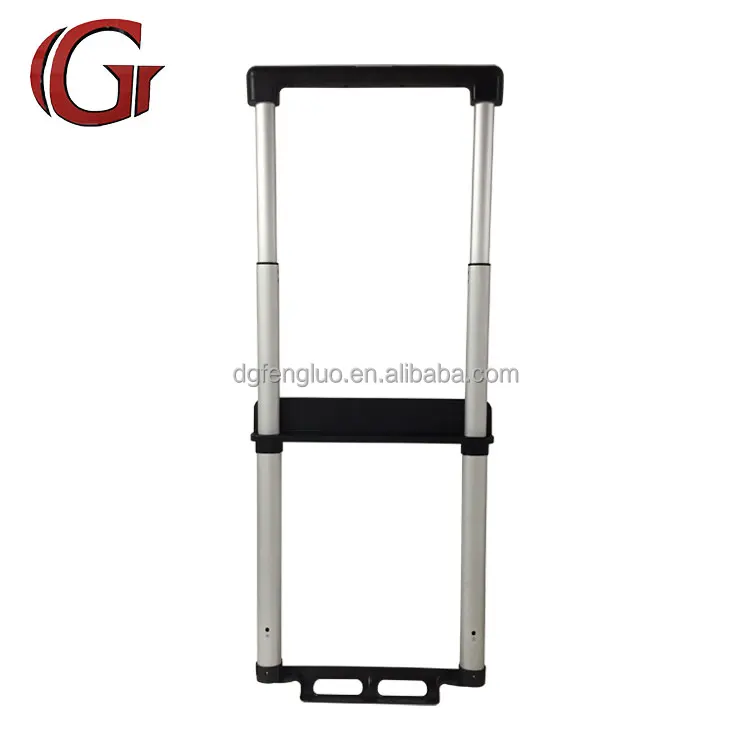 High quality full aluminum telescopic wide trolley handle 20inch with luggage wheels for inside hard luggage
