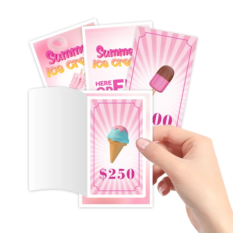 Free Design in stock digital printing CMYK gambling tickets custom pull tab factory for sale