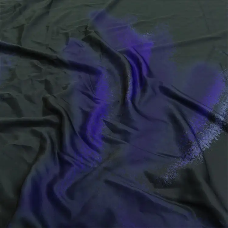 Free sample 100% polyester comfortable soft woven colorful print black abaya fabric material