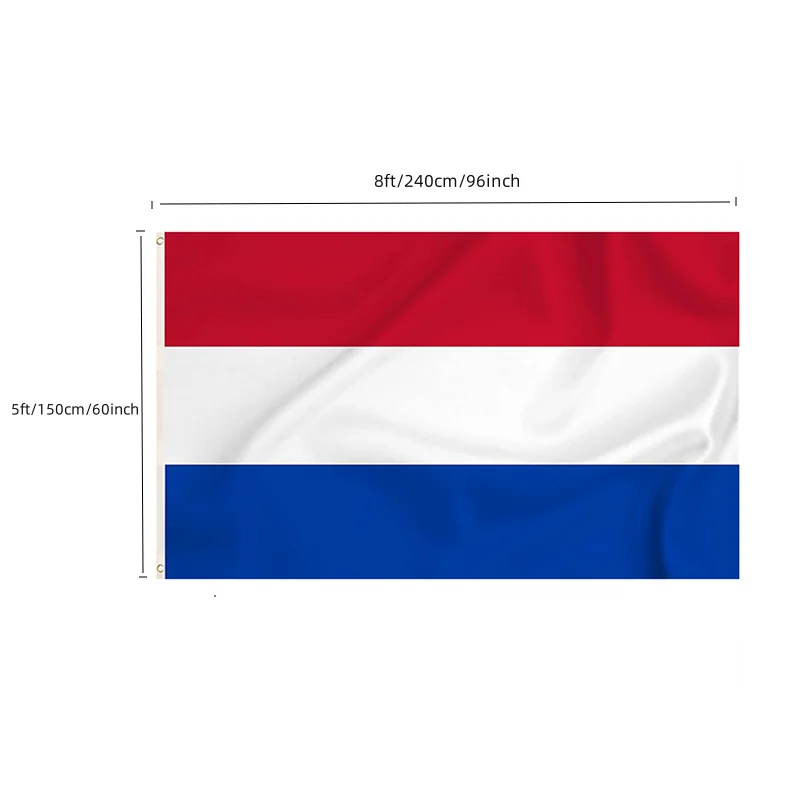 dutch flag 8ft * 5 ft custom netherlands Holland national kingdom flag big marking flags printing machine