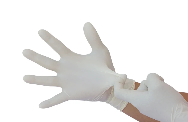 Examination Household Hand Latex Work Glovees Latex Glovees Powder Free Machine Industrial latex Glovees for Nails Beauty Salon