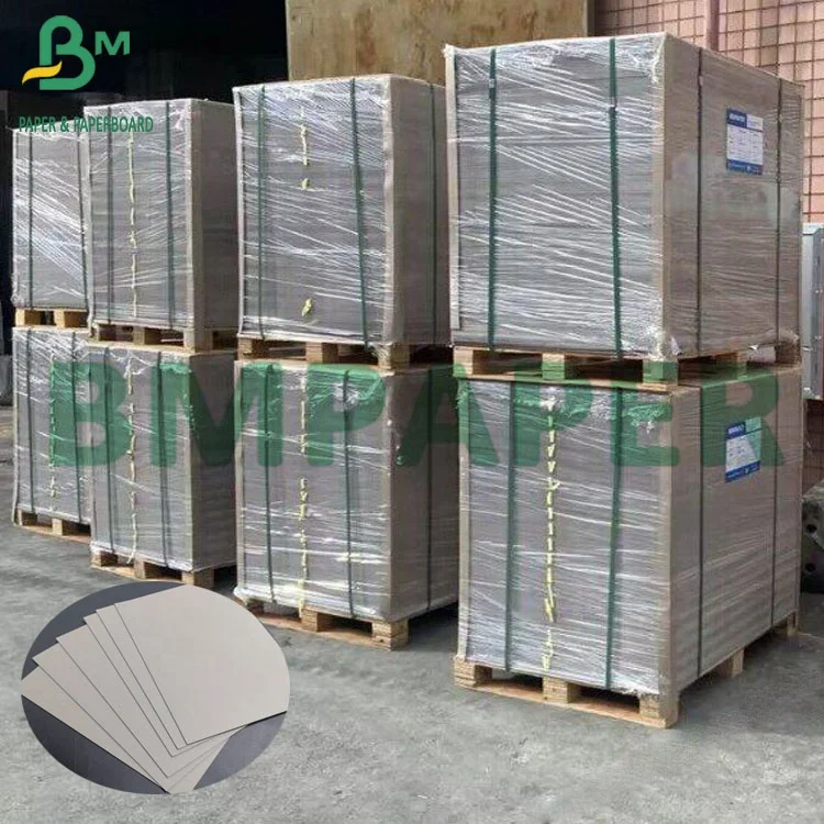 0.4mm - 4mm Grey Chip Board Cardboard Fold Paper Board For Packaging