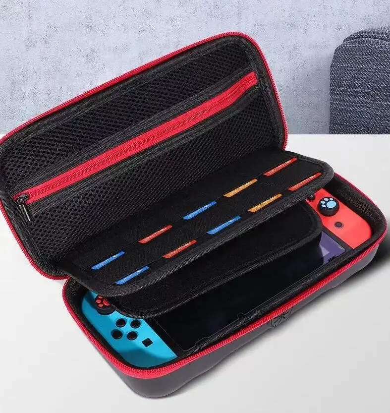 Customized Logo Portable Storage Bag Carrying Protective Case Pouch Bag for Nintendo Switch and NS OLED System 29 Game Cards