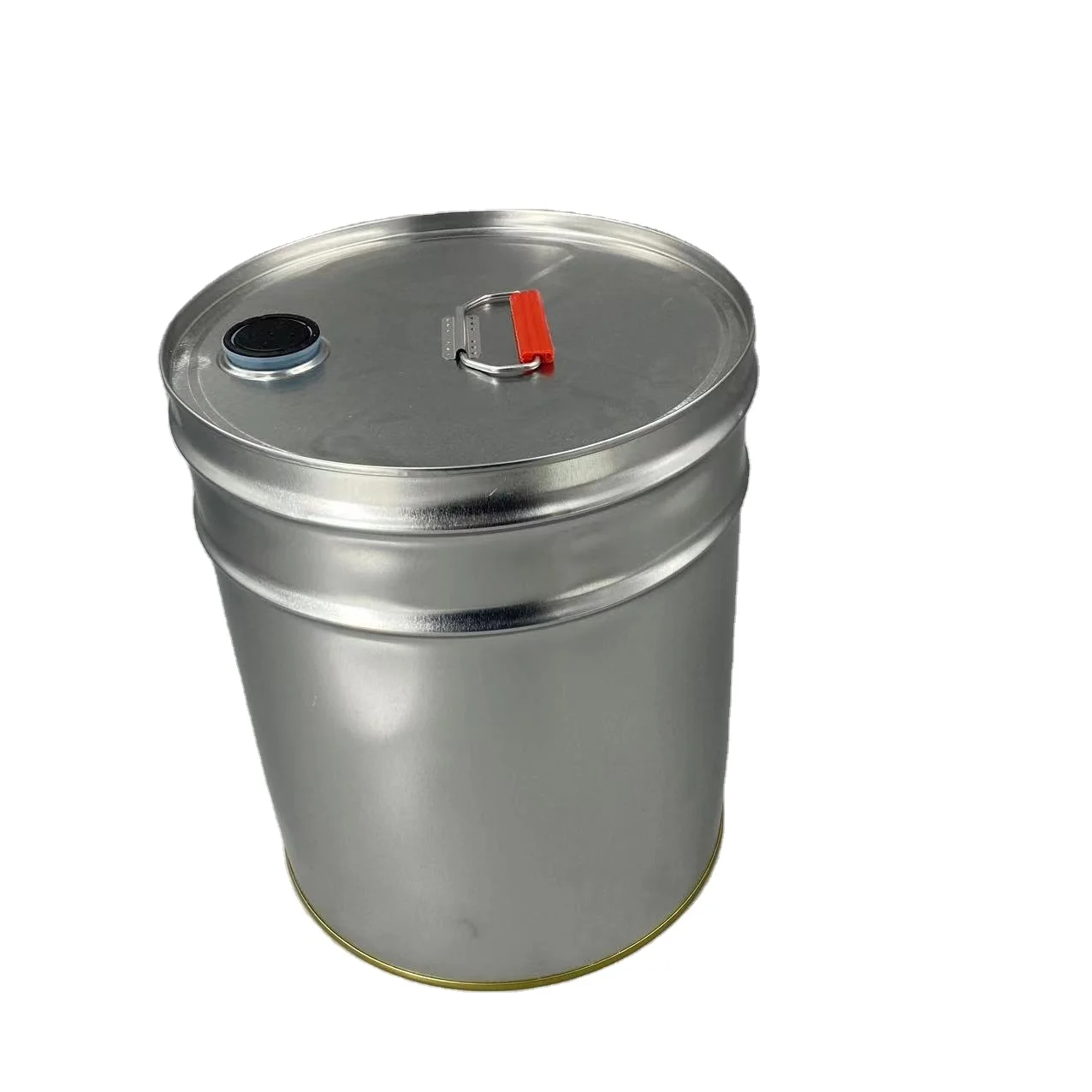 20 litres empty tin pail tight head metal drums barrels with spouts for thinners