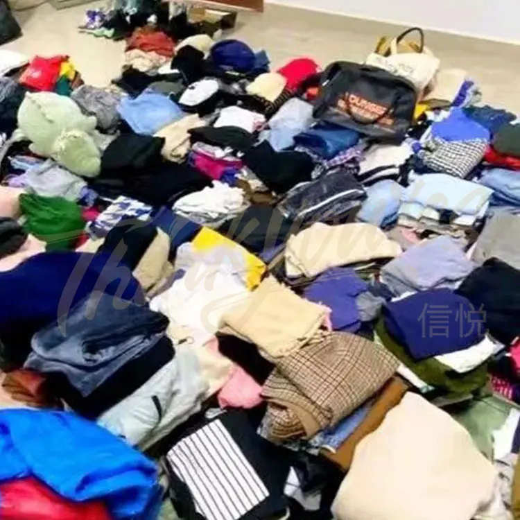 HQSLP used clothes dress Clean 45-100kg old shoes, old bags, old clothes Wholesale Bundle Dress Korea