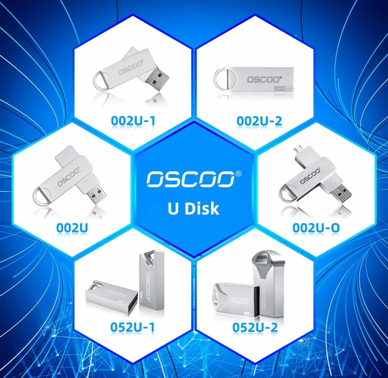  Оптовая продажа флеш-накопитель usb oscoo высокоскоростной 128 ГБ с индивидуальным логотипом 64