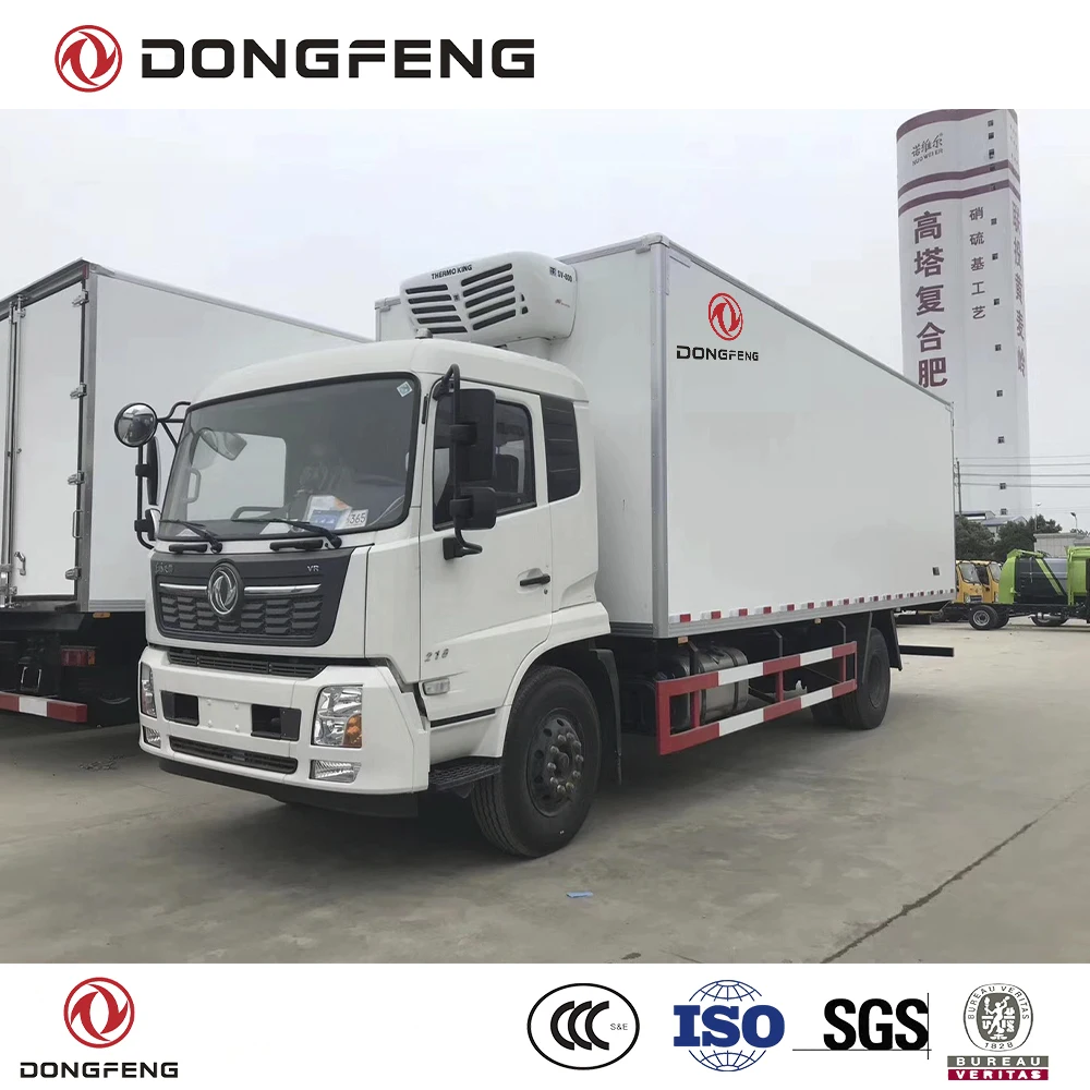 Dongfeng 4x2 грузовик-фургон с рефрижератором LHD и двигателем Cummins 270 Hp тип E3 10-12 тонн