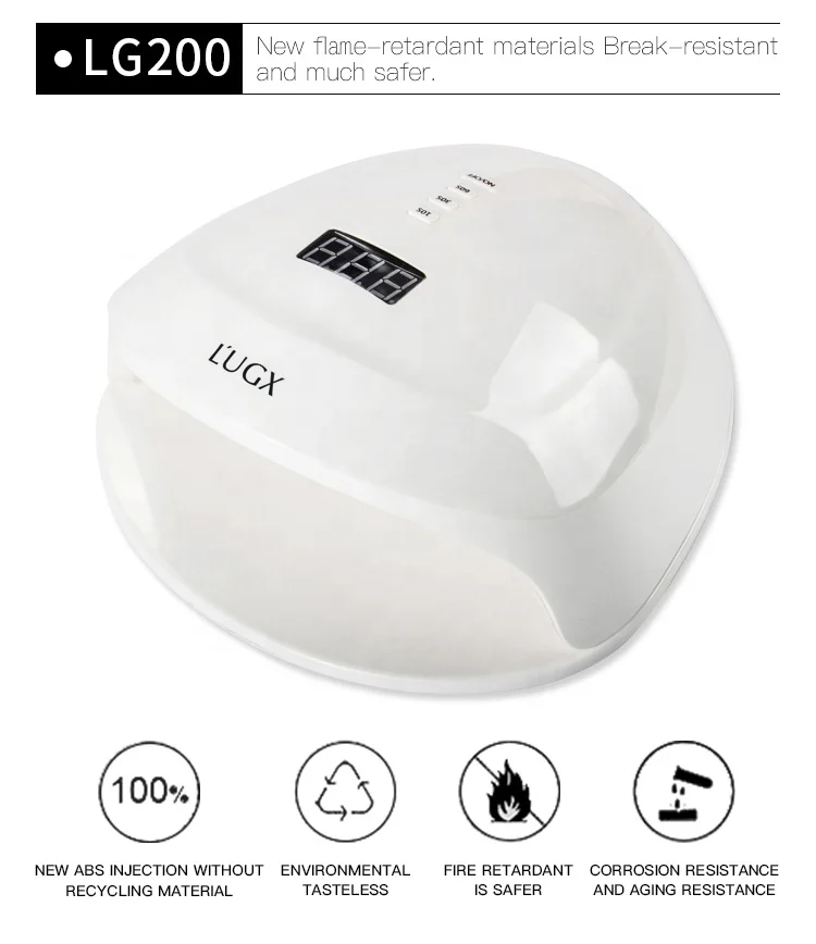
LUGX 56w Gel Nail Polish UV LED Light with Timers, salon nail dryer 