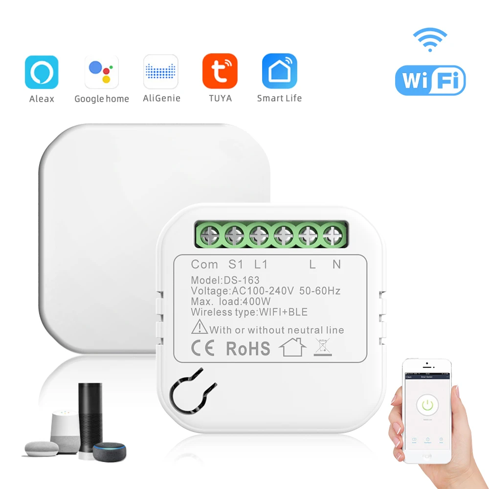 Amazon top seller universal mini smart wifi light switch tuya zigbee smart home wifi switch for smart live