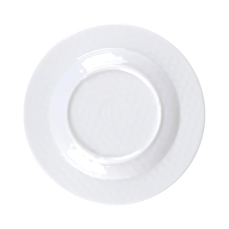 Tableware Factory Non-Toxic And Durable  Elegant Dot Pattern Shallow Plate Design Your Own