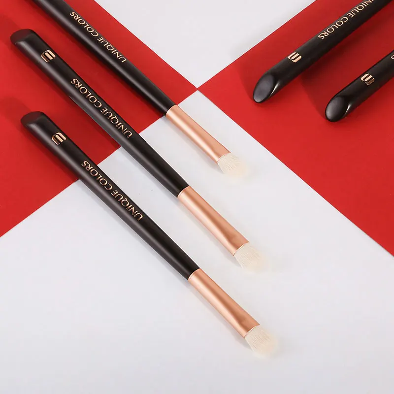 Premium Single Eyeshadow Cosmetic Brush Kit Concealer Eyebrow Makeup Brush For Eyes Rose Gold Custom Logo